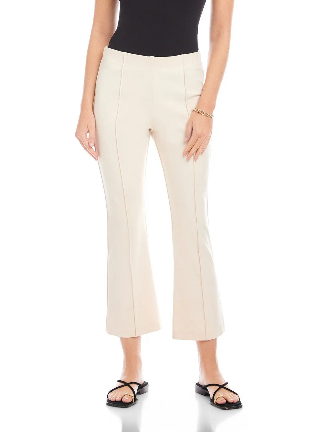 CREAM PINTUCK SIGOURNEY PANT
