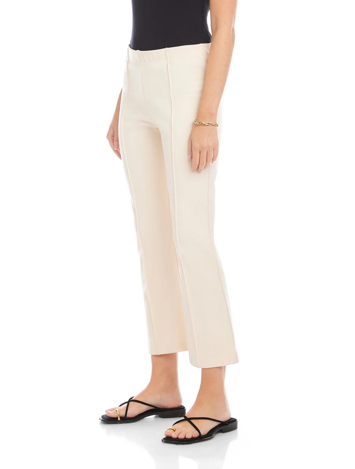 CREAM PINTUCK SIGOURNEY PANT