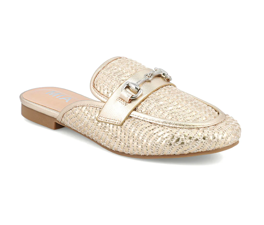 GOLD WEAVE DESZ MULE