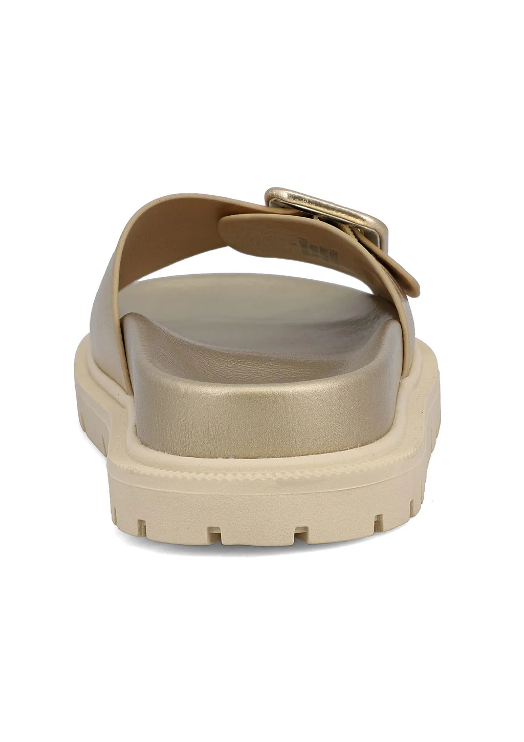 GOLD GYA VEGAN LEATHER BUCKLE SANDAL