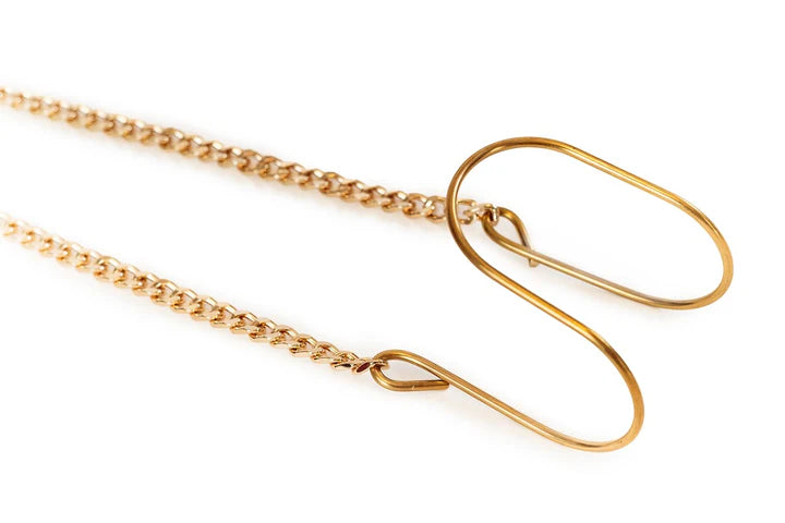 GOLD CHAIN WINE GLASS NECKLACE
