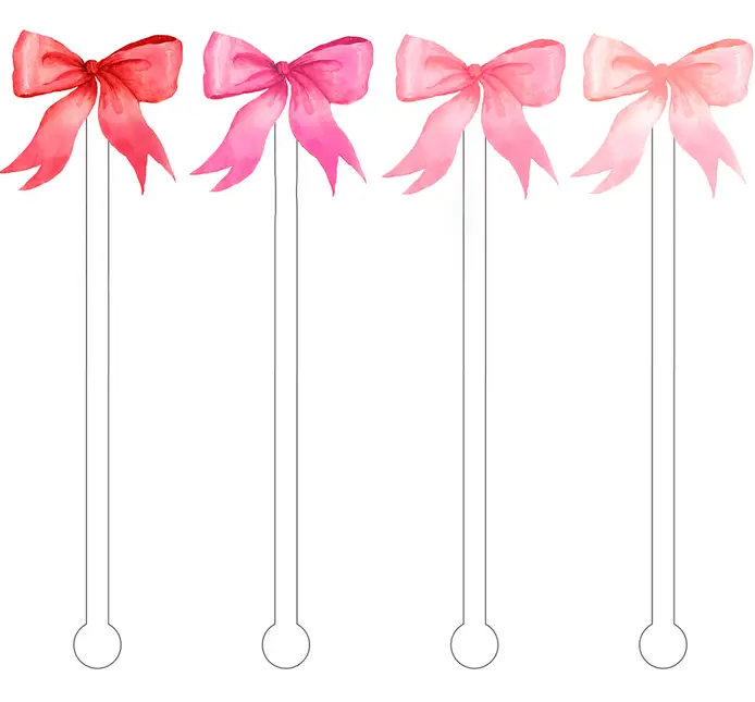 OMBRE PINK BOW STICKS