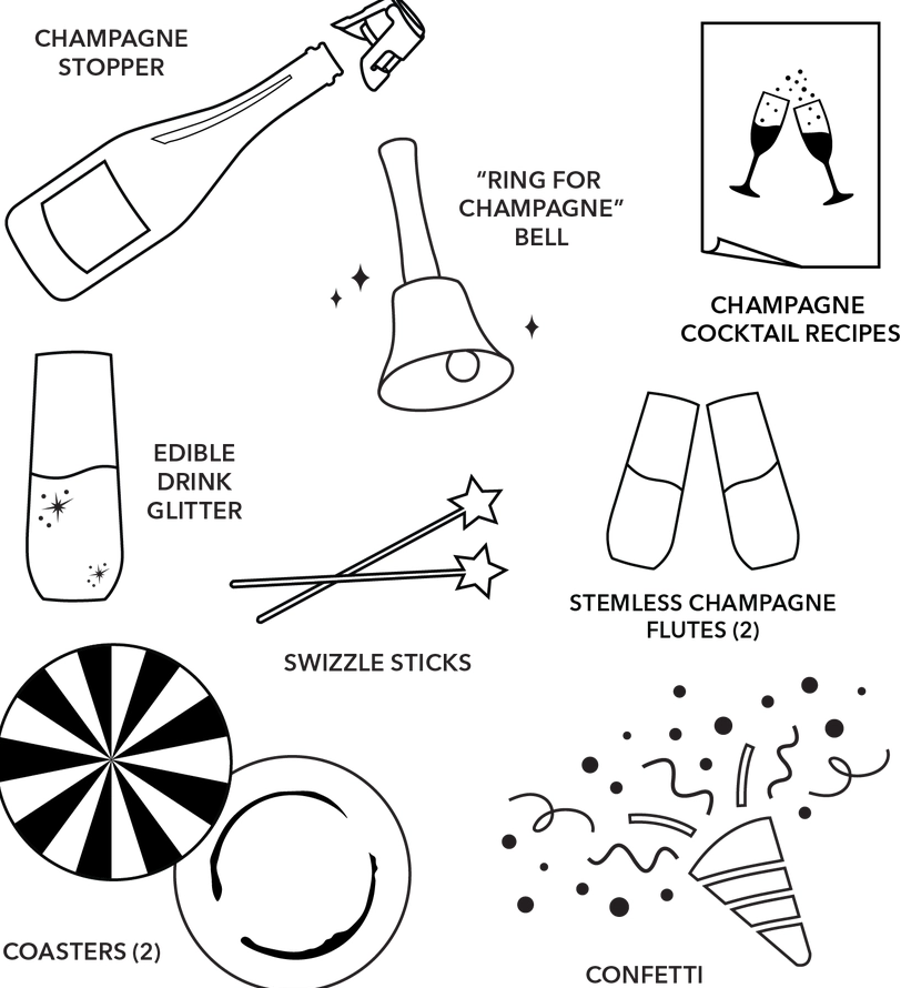 LIBERTE, EGALITE, SANTE CHAMPAGNE KIT