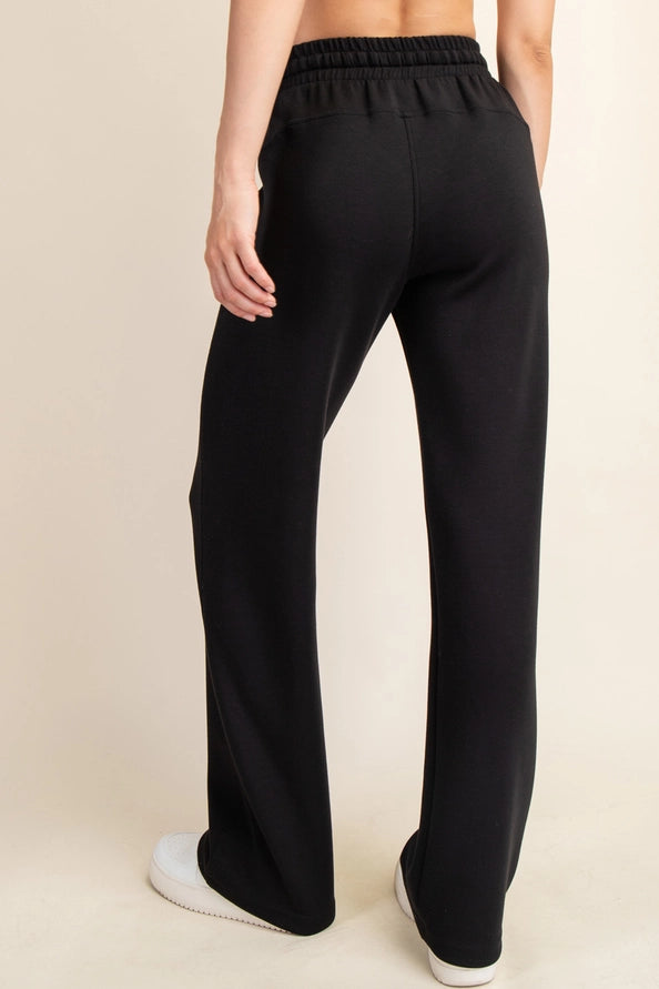 BLACK MODAL SCUBA STRAIGHT LEG PANT