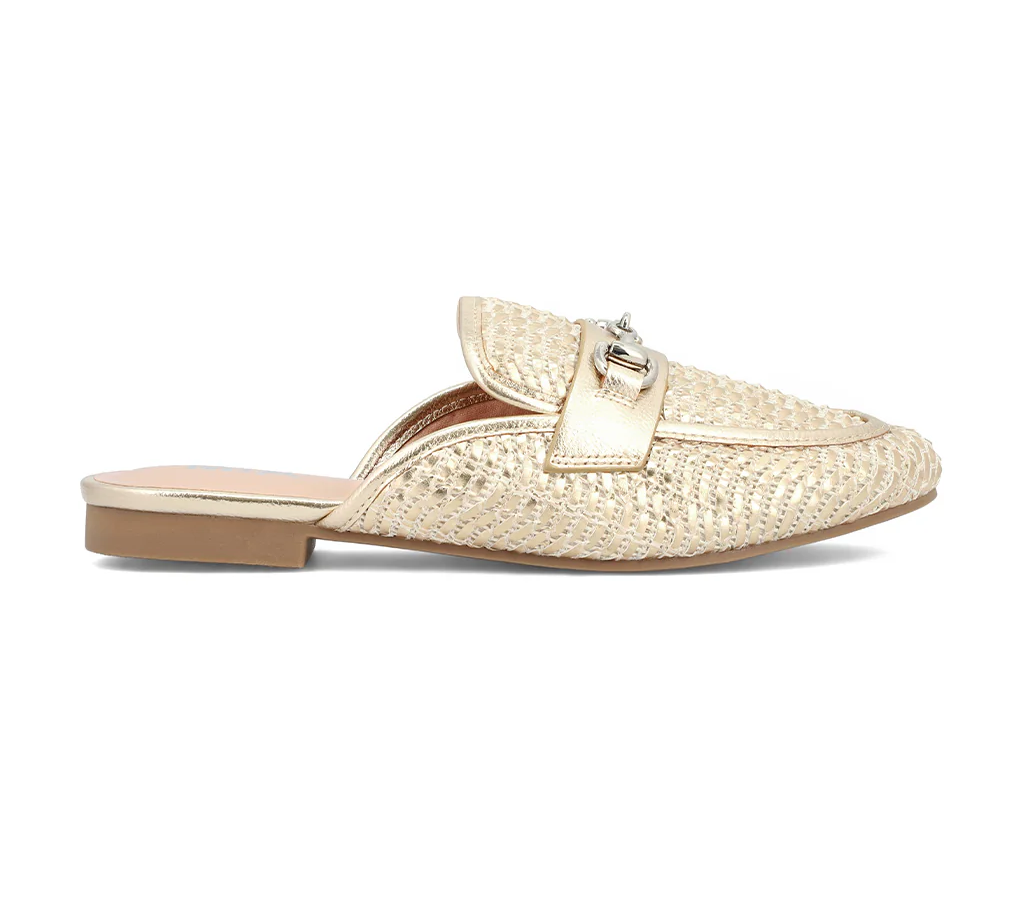 GOLD WEAVE DESZ MULE