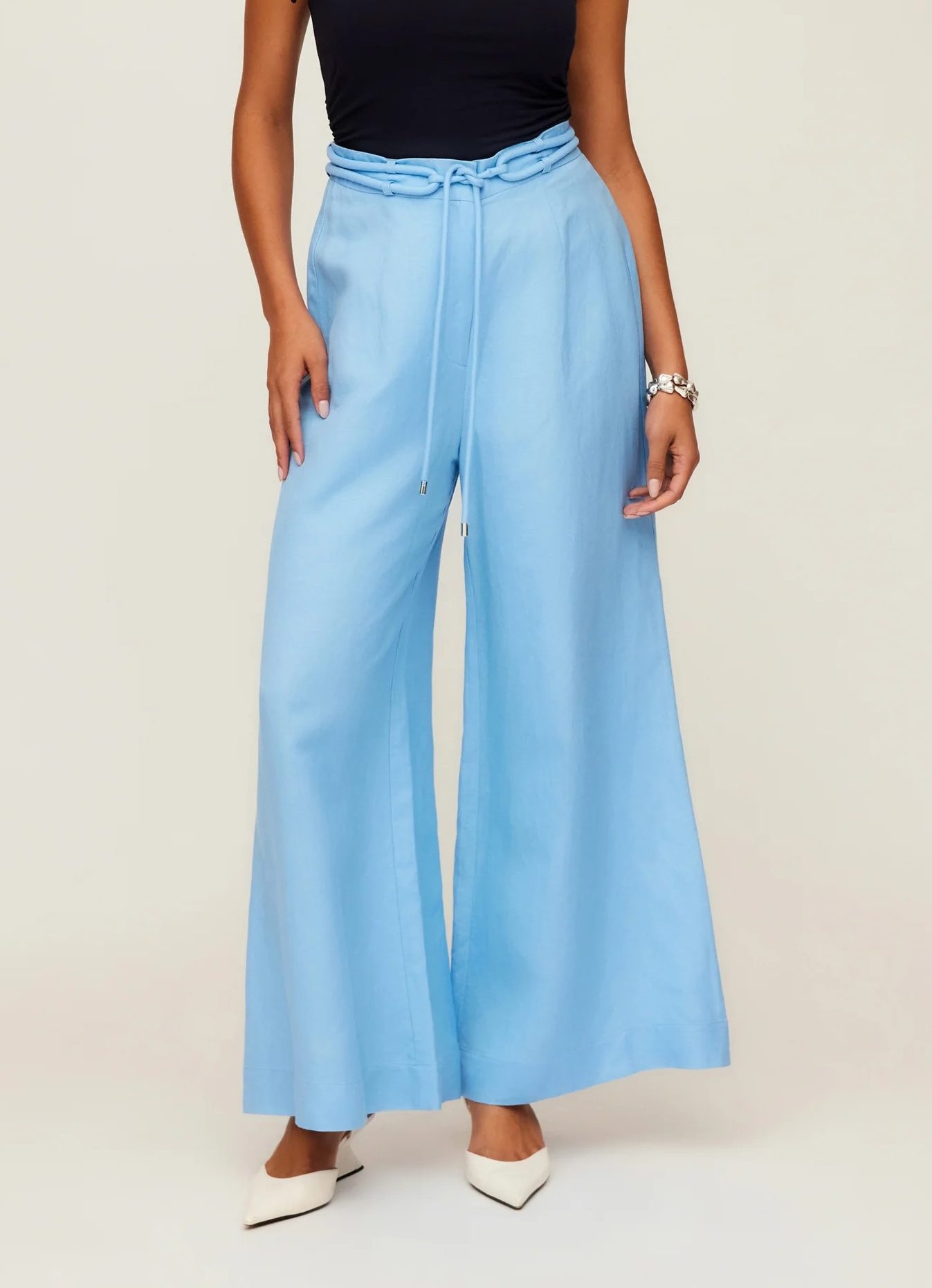 LAKE BLUE JANA WIDE LEG PANTS