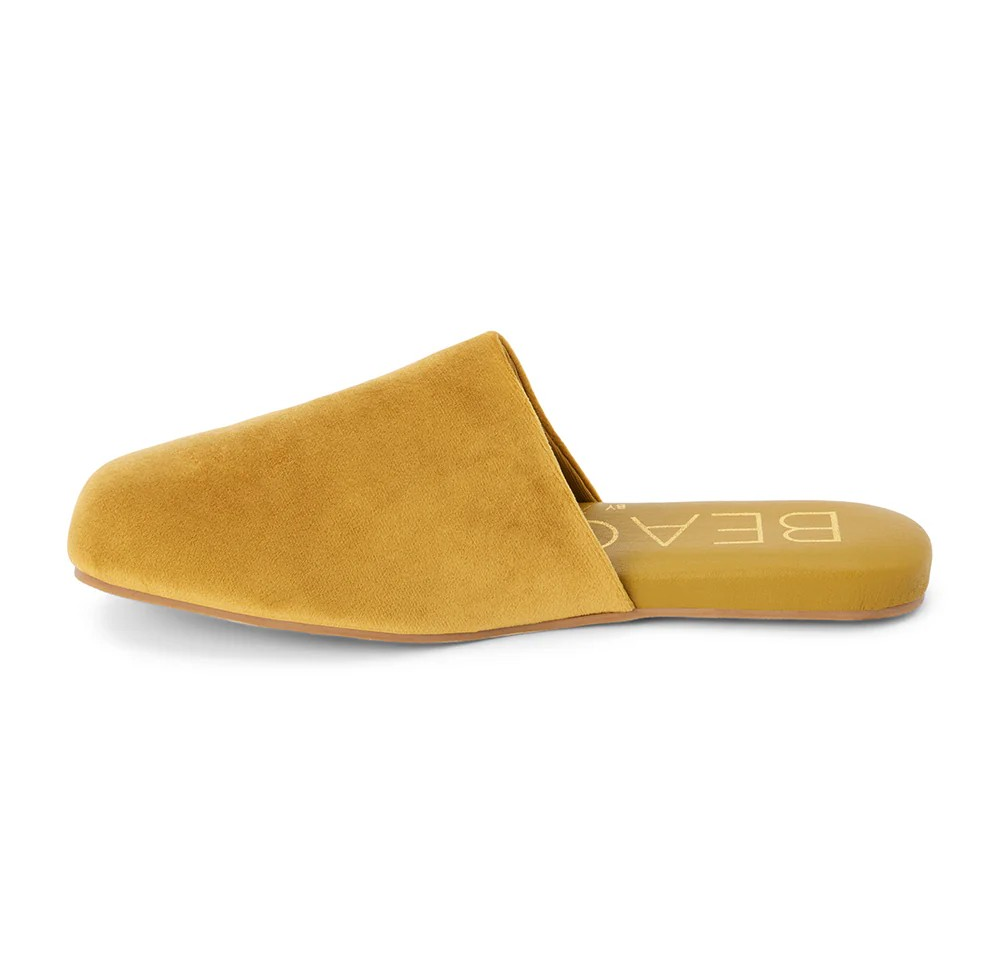 GOLD VELVET PALLENBERG FLAT MULE