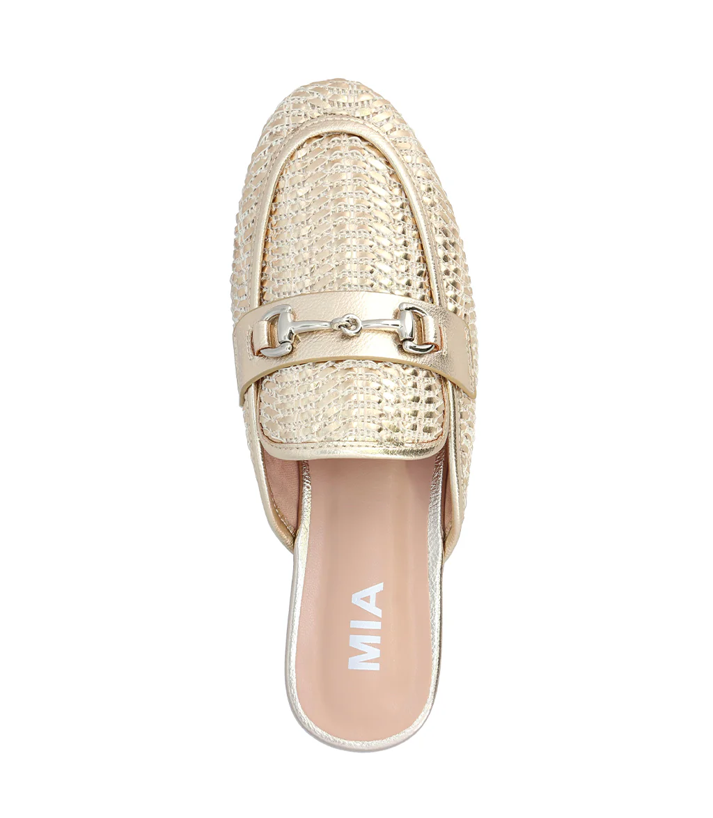 GOLD WEAVE DESZ MULE