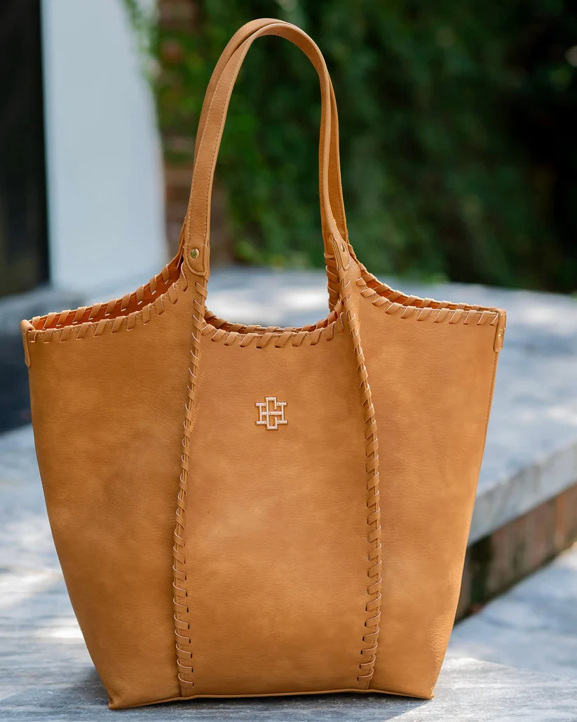 MUSTARD EMORY WHIPSTITCH TOTE BAG