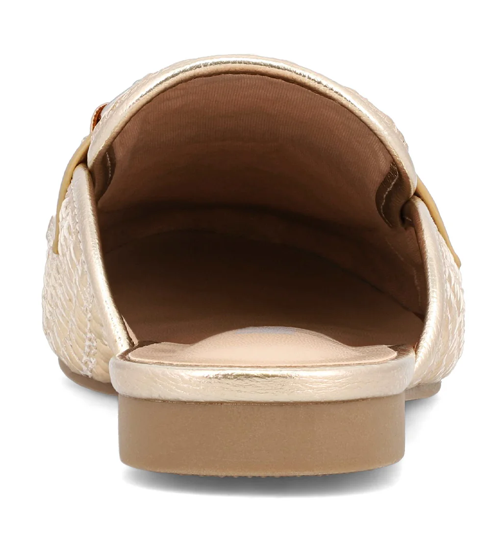 GOLD WEAVE DESZ MULE