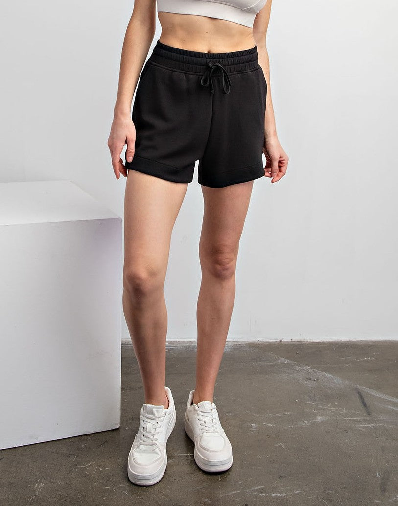BLACK SCUBA TULIP SHORT