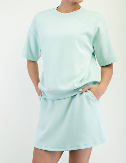 SOFT MINT MODAL SCUBA BASIC SHORT SLEEVE TOP