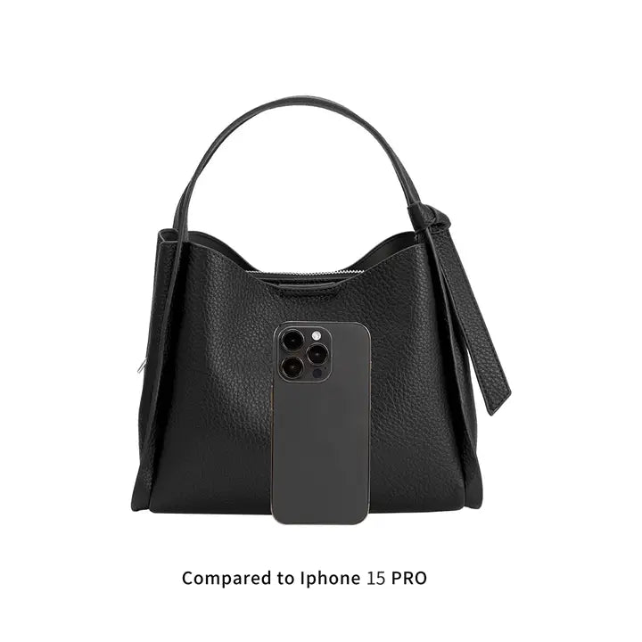 TAUPE FELICITY TOP HANDLE BAG