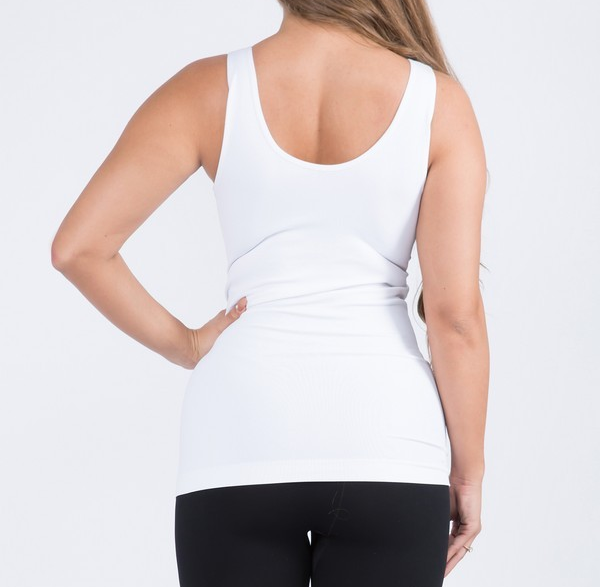 WHITE REVERSIBLE SEAMLESS TANK