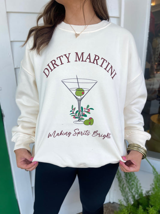 CREAM DIRTY MARTINI SWEATSHIRT