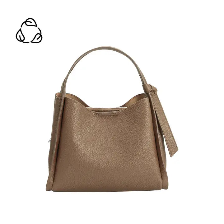 TAUPE FELICITY TOP HANDLE BAG