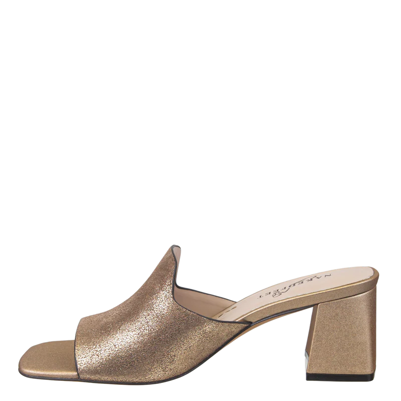 SOFT GOLD AUSTERE HEELED SANDALS