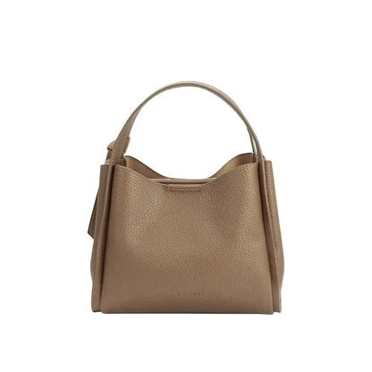 TAUPE FELICITY TOP HANDLE BAG
