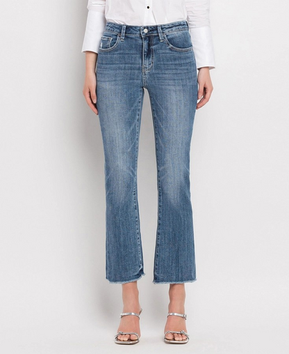 VIRTUOUS HIGH RISE KICK FLARE JEANS