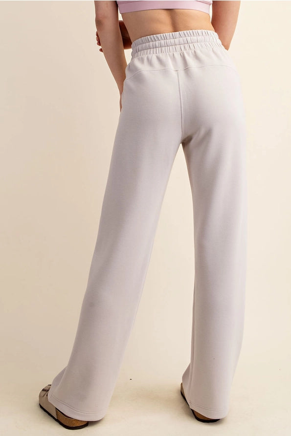 MOCHA CREAM MODAL SCUBA STRAIGHT LEG PANT