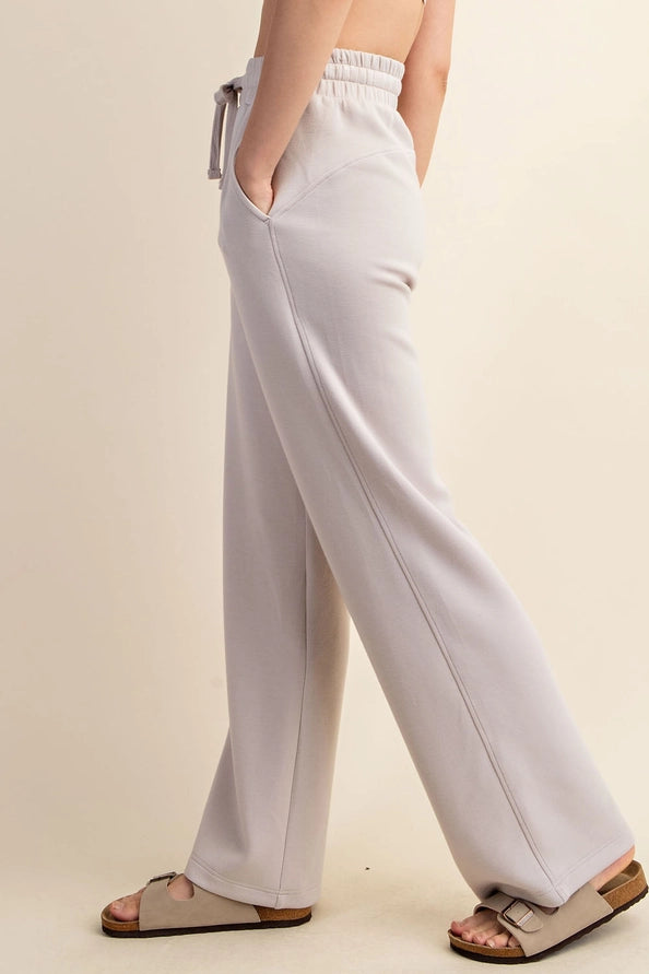 MOCHA CREAM MODAL SCUBA STRAIGHT LEG PANT