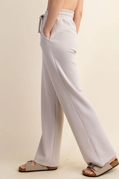 MOCHA CREAM MODAL SCUBA STRAIGHT LEG PANT