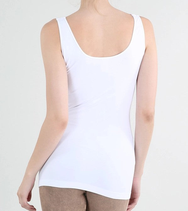 WHITE REVERSIBLE TANK TOP