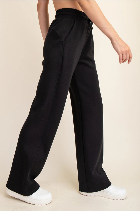 BLACK MODAL SCUBA STRAIGHT LEG PANT