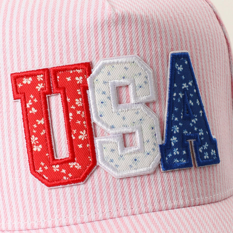 PINK/WHITE SEERSUCKER STRIPE &