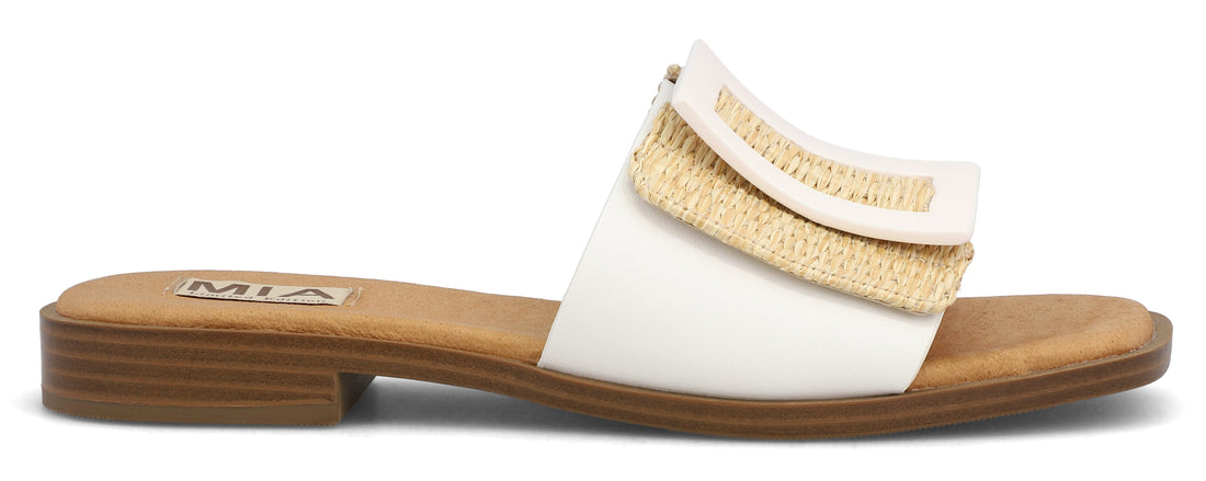 NATURAL/WHITE BARBADOS SANDAL