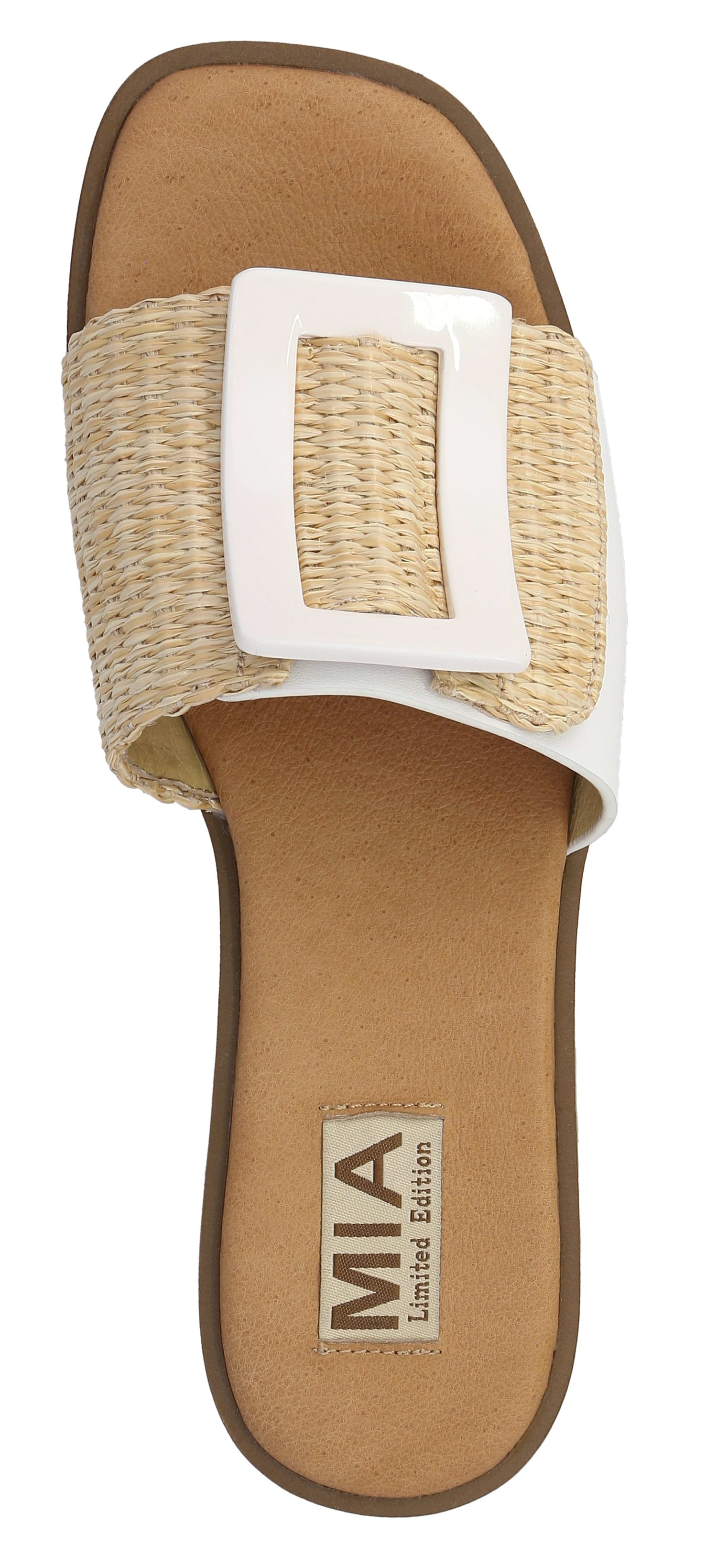 NATURAL/WHITE BARBADOS SANDAL