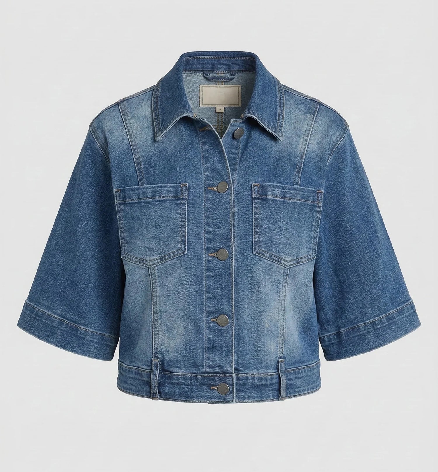 MEDIUM INDIGO DENIM SHORT SLEEVE JACKET