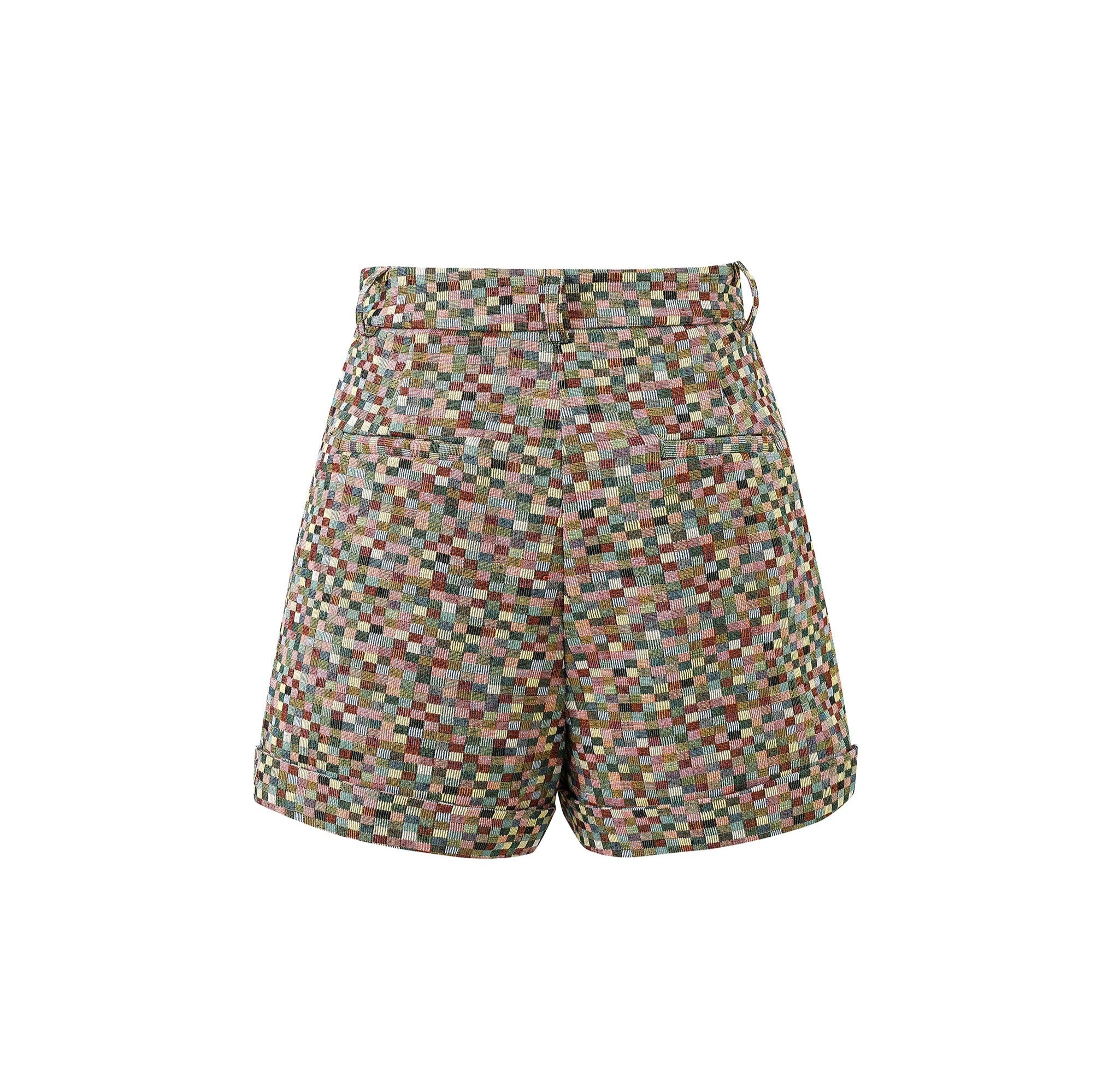 MULTICOLORED PRINT ARCIA SHORTS