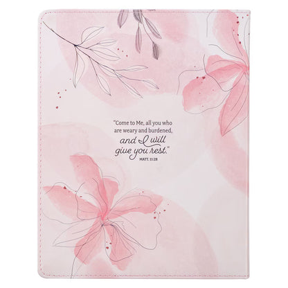 PINK FAUX LEATHER &