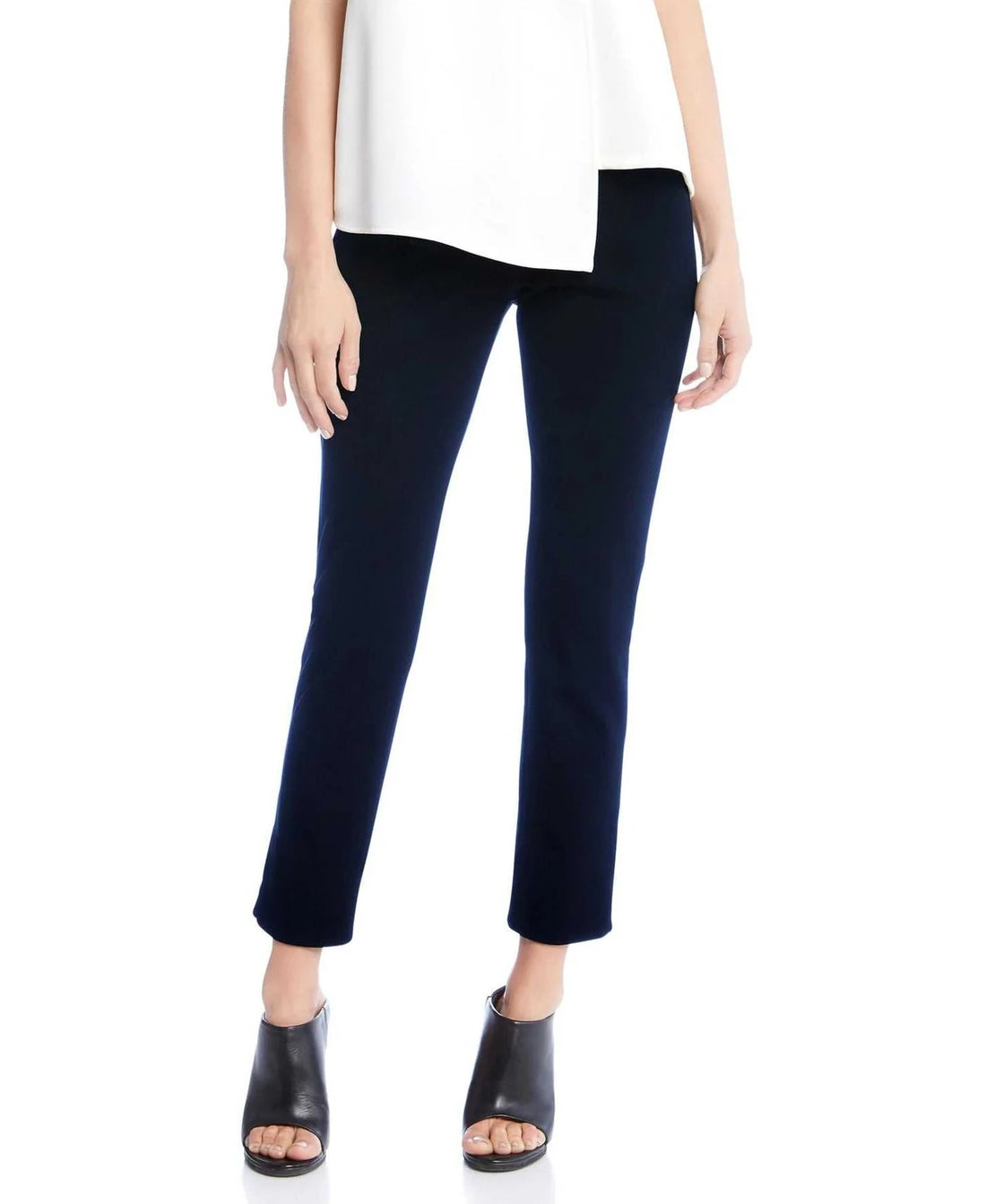 FIFTEEN TWENTY NAVY ANKLE SLIT PANT
