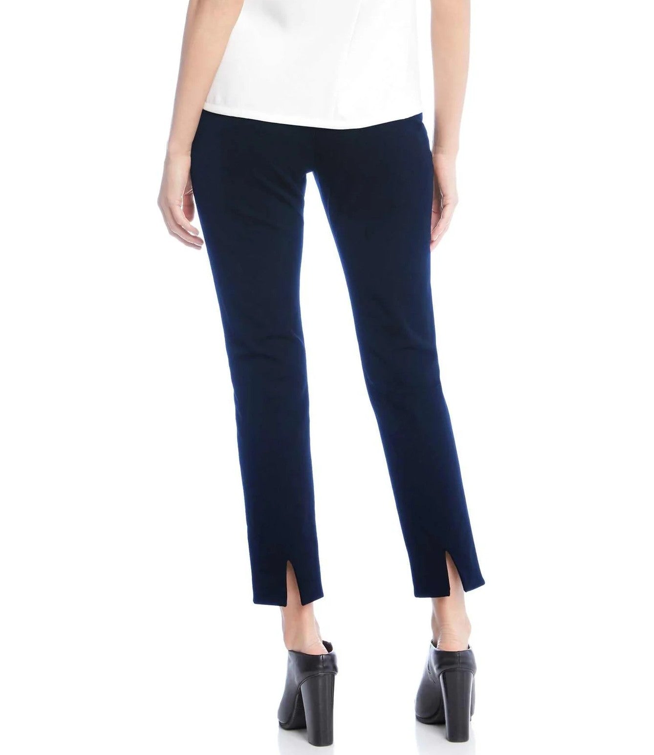 FIFTEEN TWENTY NAVY ANKLE SLIT PANT