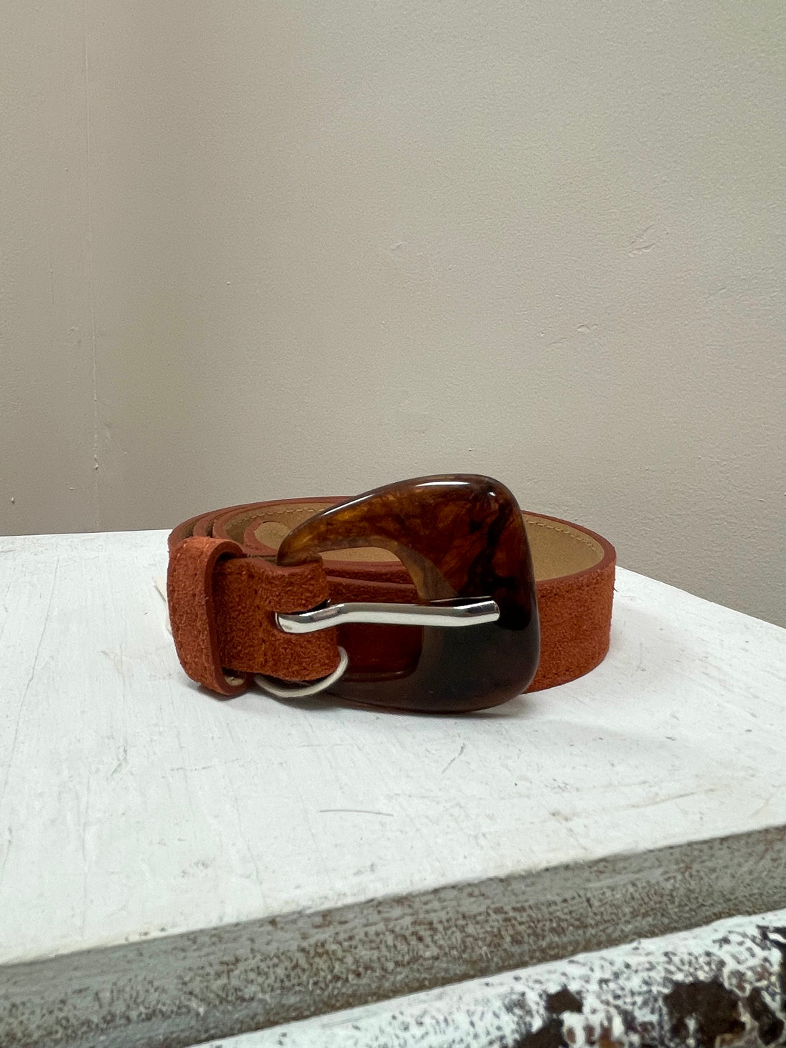 CORAL ELDA SUEDE LEATHER BELT