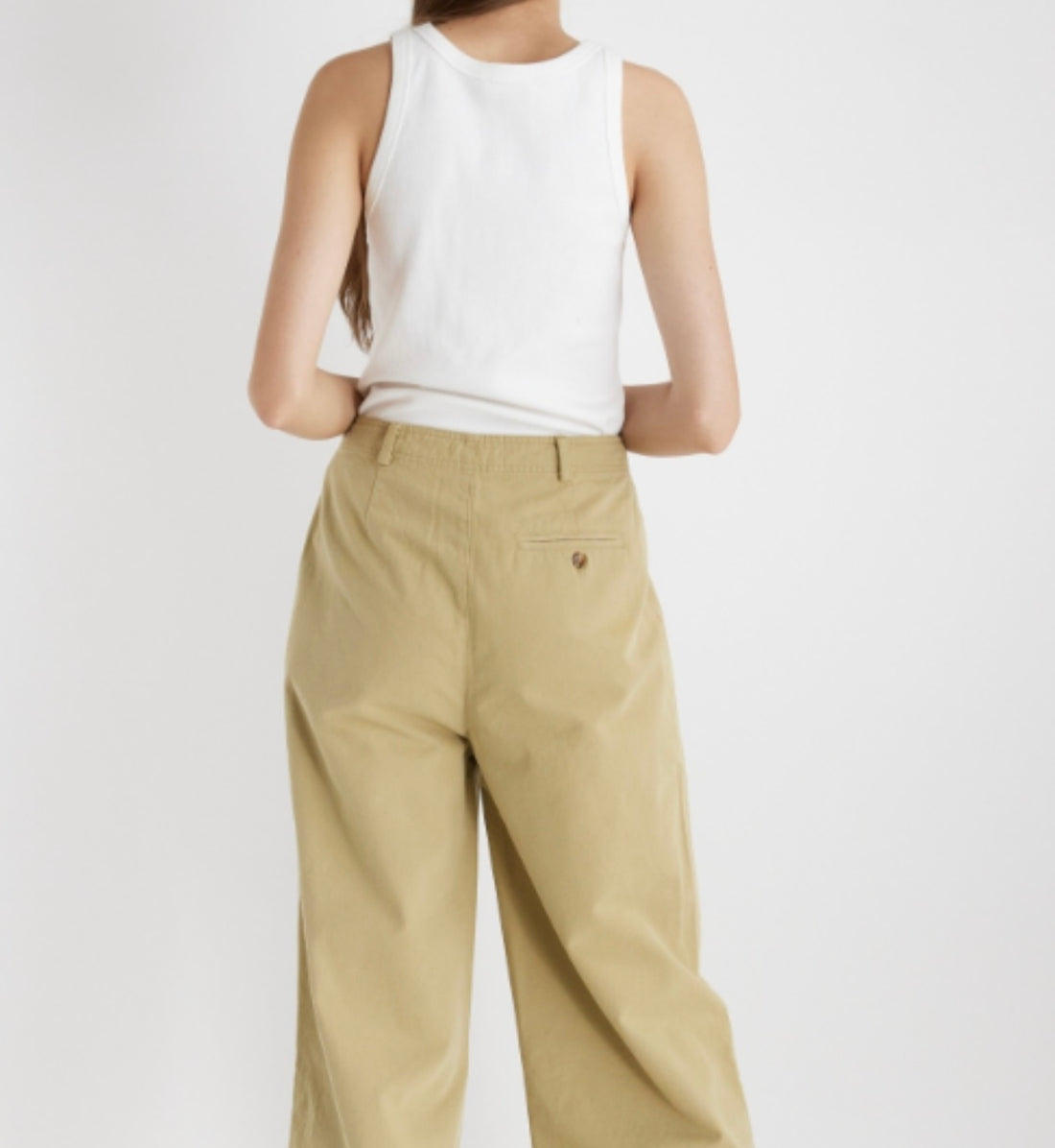 WHITE RIBBED TANK