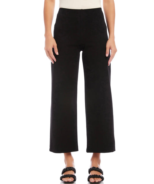 FIFTEEN TWENTY BLACK WIDE LEG CROPPED PANT