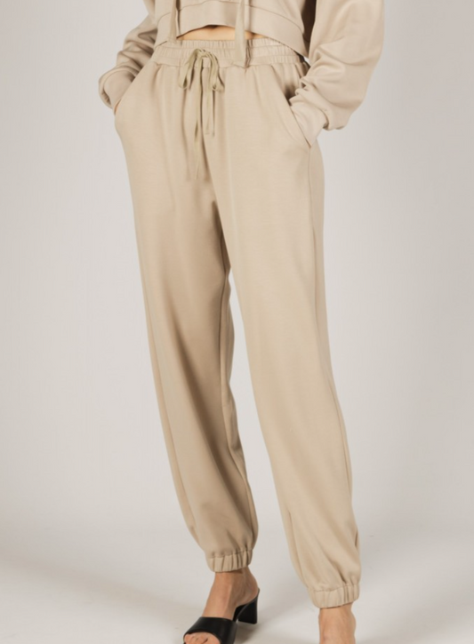 TAUPE PCILL JOGGERS