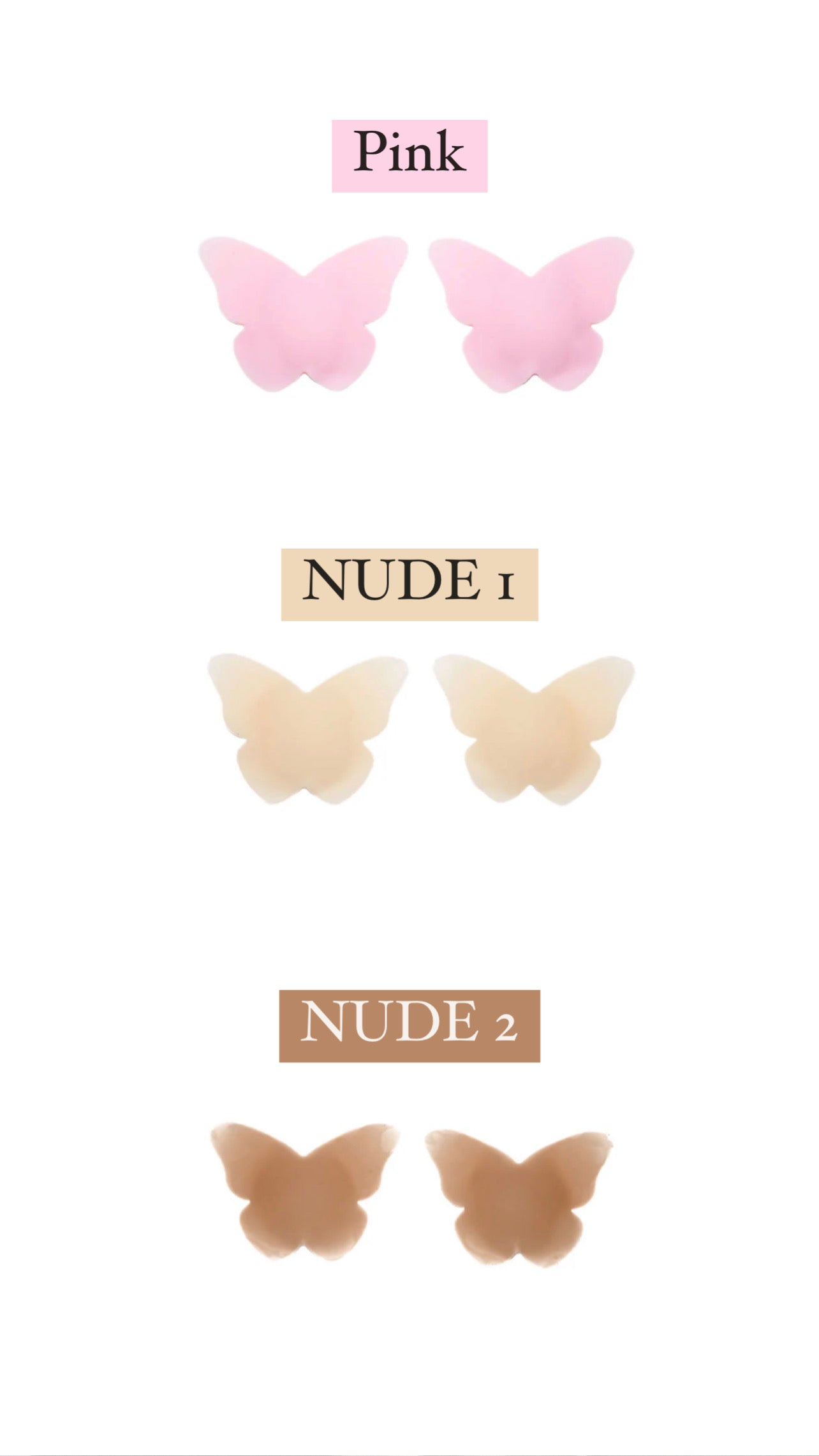 BUTTERFLY NIPPLE COVERS