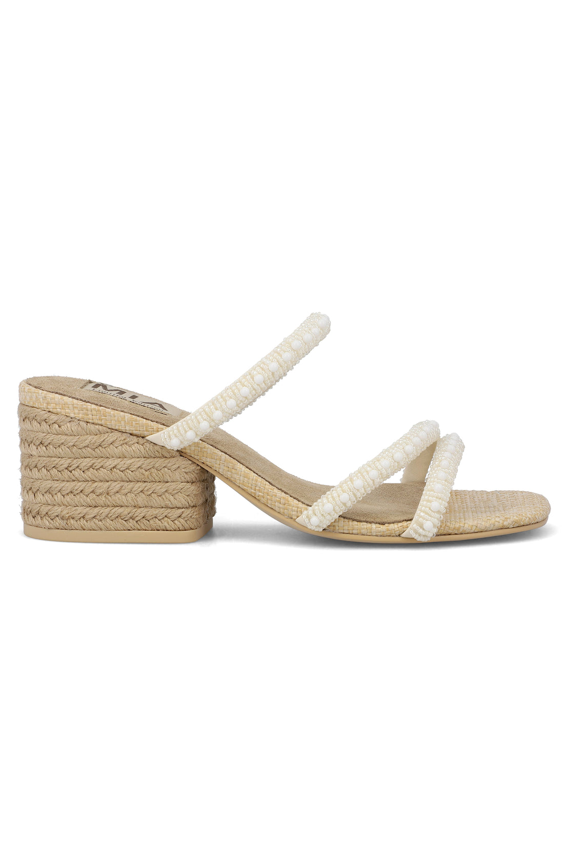 BONE BEADED INARA JUTE WRAPPED SANDAL BLOCK HEEL