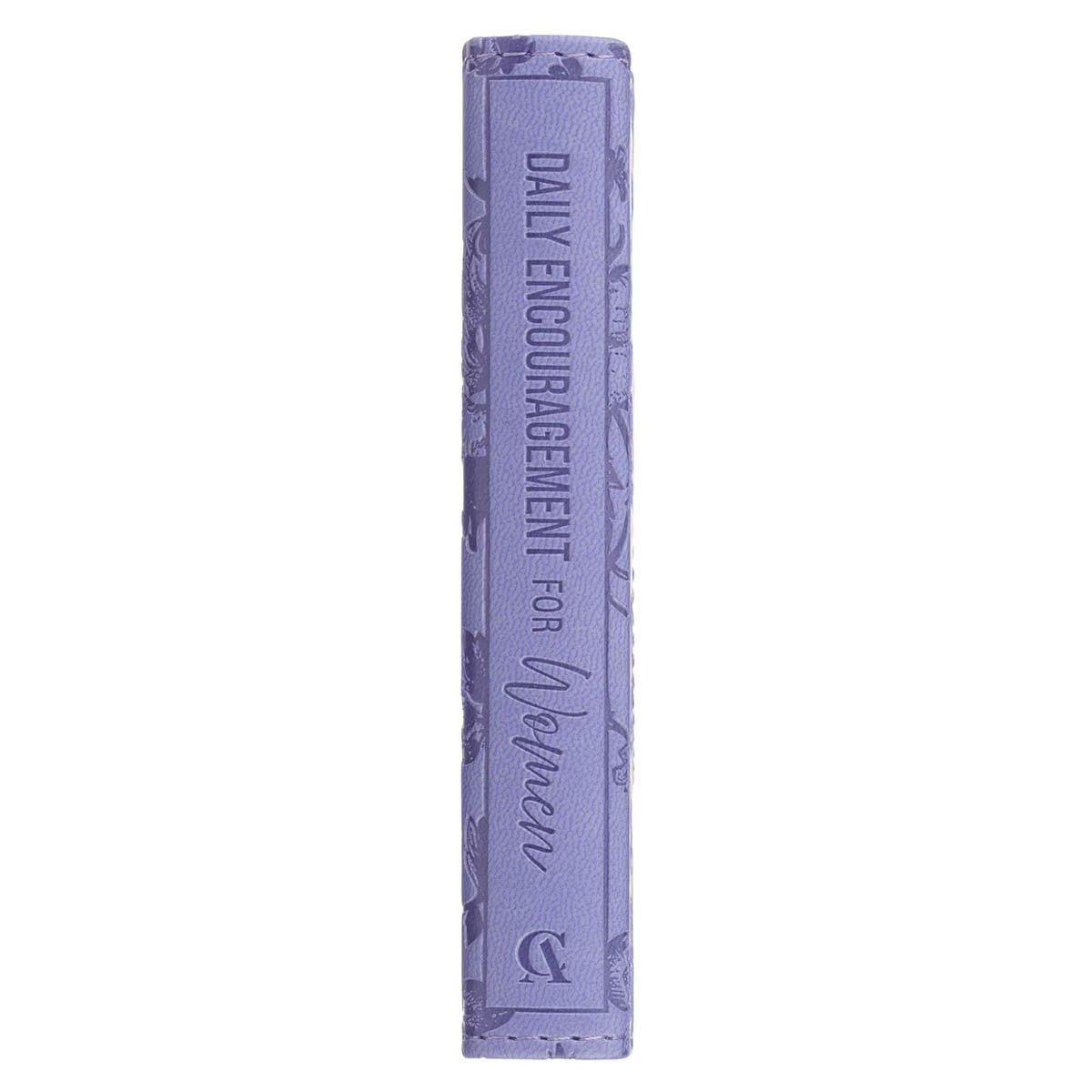 PURPLE FLORAL FAUX LEATHER ONE-MINUTE DEVOTIONS &
