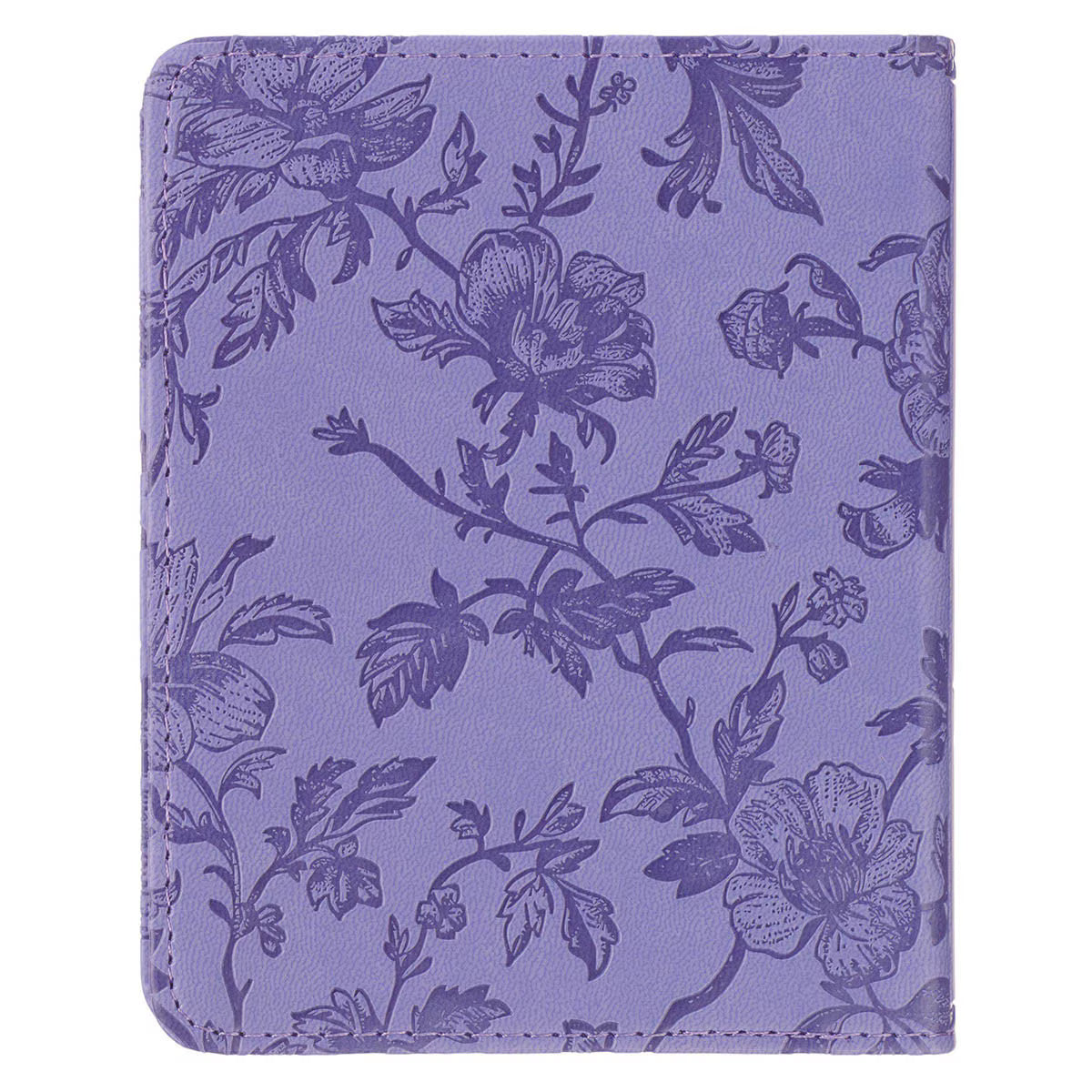 PURPLE FLORAL FAUX LEATHER ONE-MINUTE DEVOTIONS &