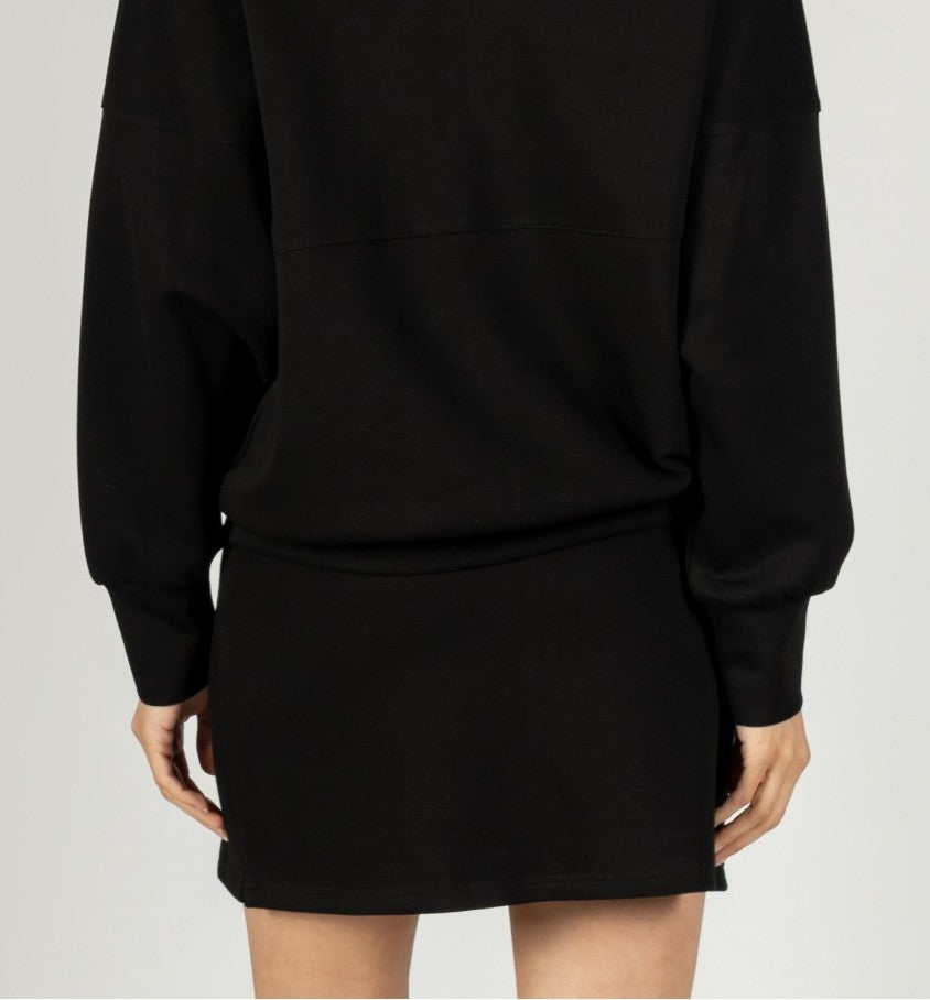 BLACK PCILL BUTTER MODAL SKORT