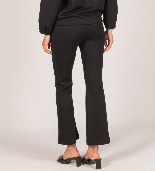 BLACK BUTTER MODAL FITTED FLARES