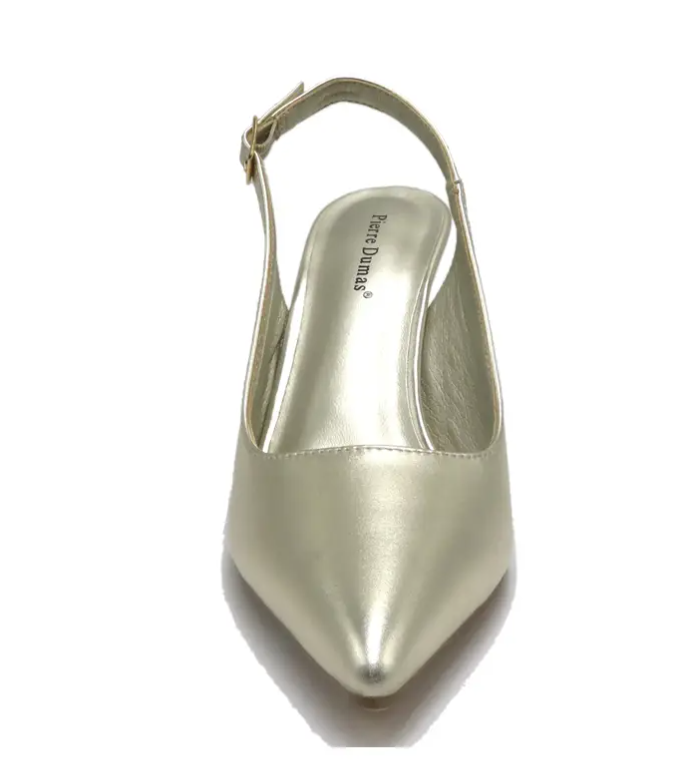 GOLD SLING BACK HEEL