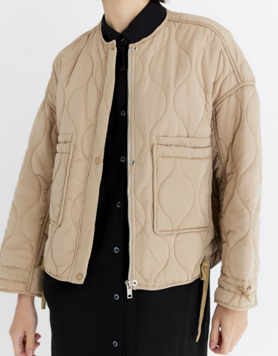 TAN QUILTED JACKET