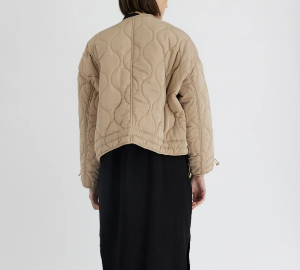 TAN QUILTED JACKET