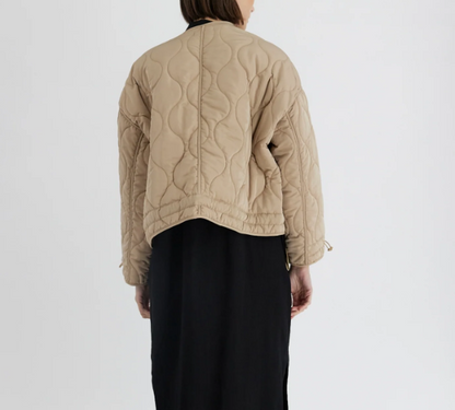 TAN QUILTED JACKET